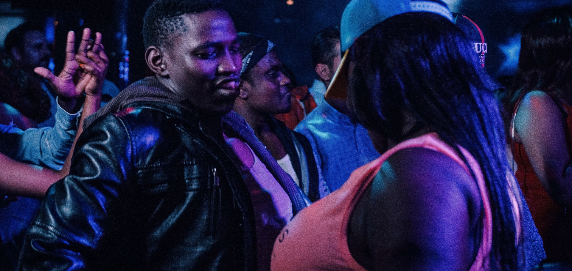 People dancing in a club